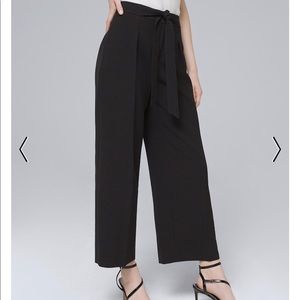 White House Black Market wide leg dress pant